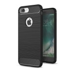 Husa Pentru APPLE iPhone 7 Plus / 8 Plus - Luxury Carbon TSS, Negru