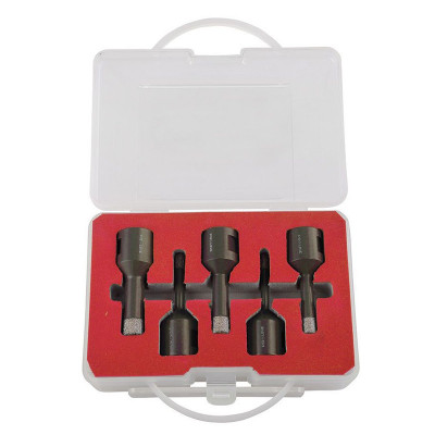 Set carote diamantate cu filet fixare 5-12mm - 5p. foto