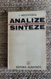 ANALIZE SI SINTEZE-I.NEGOITESCU