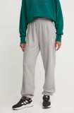 adidas Originals pantaloni de trening din bumbac Essential culoarea gri, melanj, IY4988
