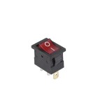 Intrerupator 3 pini ON-OFF rosu 16A 250V cu retinere, Oem