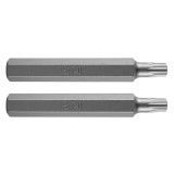 Set 2 biti Torx T40x75 mm din otel S2 pentru insurubare precisa