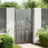 Cumpara ieftin Poartă de grădină, Poartă de Grădină 105x75 cm Design din Oțel Corten cu Bambus
