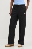 Dickies pantaloni de trening femei, culoarea negru, neted, DK0A4Z2VBLK1