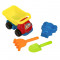 Set jucarii de plaja Camion Rosu Galben