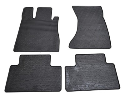 Set covorase auto din cauciuc Mercedes Clasa S (W220) 1998-2005, Negru, Gledring, 4 buc. foto