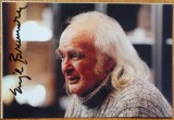 Autograf al poetului Emil Brumaru, pe fotografie, 1
