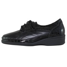 Pantofi casual dama piele naturala - Waldlaufer negru - Marimea 37.5 foto