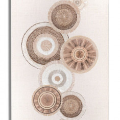 Tablou decorativ Circly -B, Mauro Ferretti, 50 x 100 cm, lemn de pin/canvas pictat, imprimat