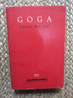 OCTAVIAN GOGA - CANTECE FARA TARA. POEZII foto