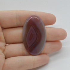 Cabochon agat botswana portocaliu 43x25x6mm c77