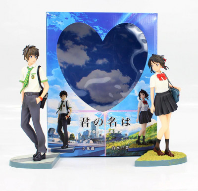 Set figurine Your Name Taki Tachibana Miyamizu Mitsuha anime 22 cm foto