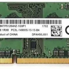 Memorie laptop Micron 4GB PC3L-14900S DDR3 1866 MT8KTF51264HZ