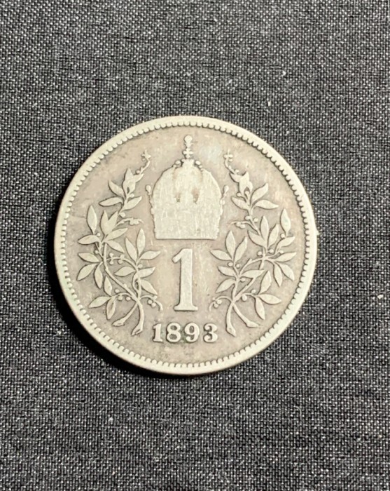 Moneda 1 coroana 1893 Austria argint