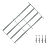 vidaXL Grilaj de securitate pentru feronerie cu 4 bare transversale 42031280