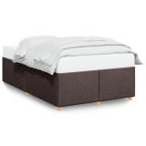 Cumpara ieftin Cadru de pat fara saltea, maro inchis, 120x200 cm, textil