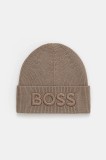 BOSS Orange căciulă de l&acirc;nă culoarea negru, de l&acirc;nă, 50522449