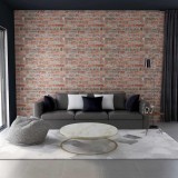 VidaXL Panouri de perete 3D, model cărămidă, roșu, 10 buc., EPS
