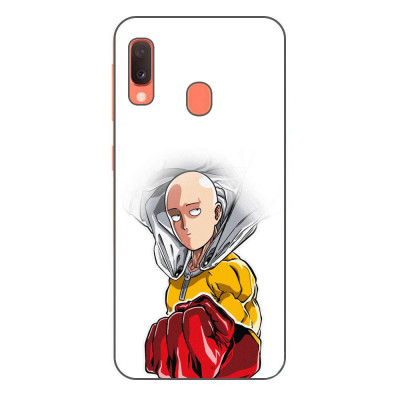 Husa compatibila cu Samsung Galaxy A20e Silicon Gel Tpu Model One Punch Man Saitama foto