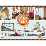 Zig &amp; Go Djeco, set de constructie trasee, 52 piese- Muzica