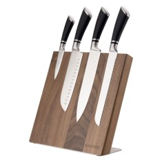 Suport cutite magnetic Navaris din lemn de nuc, 27,7x27,5x12 cm, 47366.04