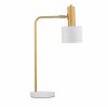 Lampa de masă alba/verde menta Mesha, din metal, 9426651 - Novaluce Alb