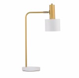 Cumpara ieftin Lampa de masă alba/verde menta Mesha, din metal, 9426651 - Novaluce Alb