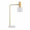 Lampa de masă alba/verde menta Mesha, din metal, 9426651 - Novaluce Alb