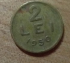 MNDRO30 monede Romania 2 lei 1950