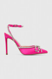 Steve Madden pantofi cu toc Vibrantly culoarea roz, SM11002575