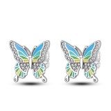 Cumpara ieftin Cercei argint 925, JW598, model fluture, placati cu rodiu
