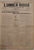 Ziar LUMEA NOUĂ, 1898, 4 pg format mare/ &rdquo;Antisemitii si zionismul&rdquo; / evrei