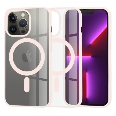 Husa MagSafe pentru Apple iPhone 13 Pro, Techsuit, Pro, Roz foto