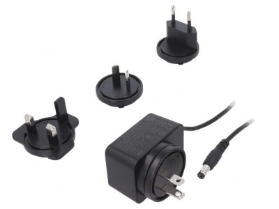 Alimentator pulsatoriu 12VDC 1A 12W plug-in drept foto