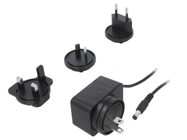 Alimentator pulsatoriu 12VDC 1A 12W plug-in drept
