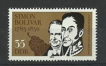 Germania DDR 1983 - Simon Bolivar 1v.neuzat,perfecta stare(z)