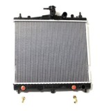 Radiator racire Nissan Micra, 01.2003-2010, motor 1.2, 59 kw; 1.4, 65 kw, benzina, cutie automata, cu/fara AC, 448x380x16 mm, aluminiu brazat/plastic, Rapid