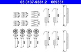 ATE 03.0137-9331.2 set accesorii, saboti frana parcare