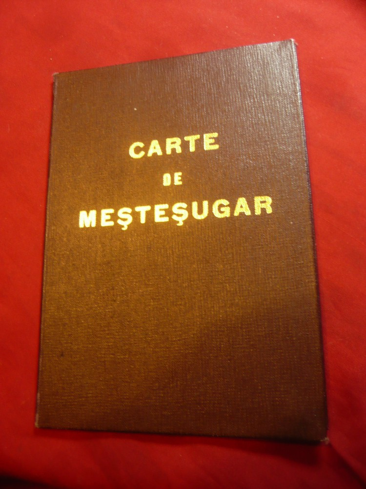 Carnet de Mestesugar 1973 | arhiva Okazii.ro