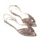 Sandale din piele naturala cu bareta la spate Ruby Bronz