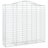 Cumpara ieftin Cos gabion arcuit, 200x50x180/200 cm, fier galvanizat
