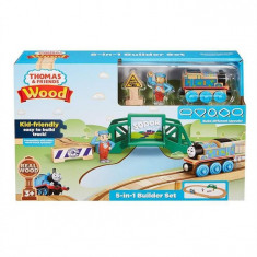 Set Jucarii Thomas And Friends Playsets Wood 5 In 1 Builder foto