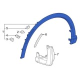 Bandou aripa, ornament fata HONDA CR-V (RS), 2023-, partea stanga,