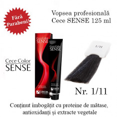 Cece Sense vopsea permanenta 125 ml FARA PARABENI nr.1/11. foto