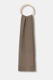 Armani Exchange eșarfă de l&acirc;nă culoarea maro, uni, XW001496 AF11956