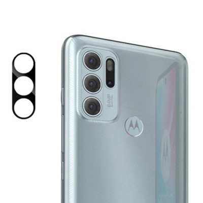 Folie Camera pentru Motorola Moto G60S, Mocolo Silk HD PRO Camera Glass, Black foto