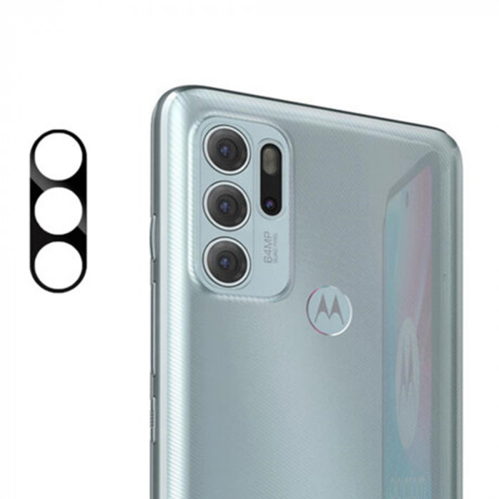 Folie Camera pentru Motorola Moto G60S, Mocolo Silk HD PRO Camera Glass, Black