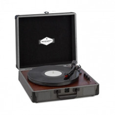 Auna Billy Bob, gramofon cu difuzor stereo BT, bluetooth, negru foto