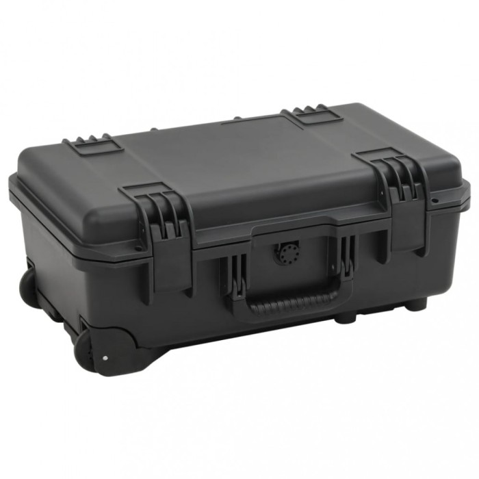vidaXL Carcasă de transport portabilă, negru, 55x35x22,5 cm, PP 4007250