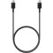Cablu de date si de incarcare tip-c, fast charge, 1 metru, flippy, negru